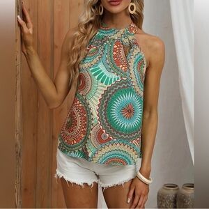 Colorful Patterned Tank, size XL